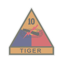 Load image into Gallery viewer, Kiss-Cut Stickers - SSI - 10th Armored Division w Name Tape X 300