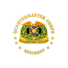 Load image into Gallery viewer, Kiss-Cut Vinyl Decals - Army - Quartermaster Corps Regiment