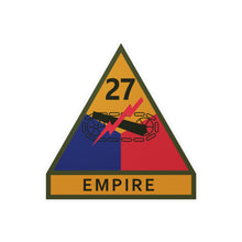 Load image into Gallery viewer, Kiss-Cut Vinyl Decals - SSI - 27th Armored Division w Name Tape X 300