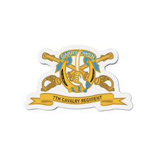 Load image into Gallery viewer, Die-Cut Magnets -SSI-Army - 7th Cavalry Regiment w Br - Ribbon X 300