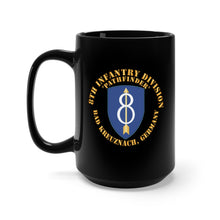 Load image into Gallery viewer, Black Coffee Mug 15oz - Army - 8th Infantry Div - Pathfinder - Bad Kreuznach GE X 300