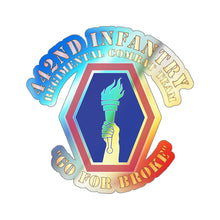 Load image into Gallery viewer, Holographic Die-cut Stickers - 442nd Infantry Regimental Combat Team X 300