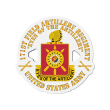 Load image into Gallery viewer, Die-Cut Magnets - Army - 171st Field Artillery Regiment - DUI w FA Sep X 300