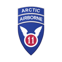 Load image into Gallery viewer, Kiss-Cut Vinyl Decals - 11th Airborne Division - SSI w Arctic Tab wo Txt X 300