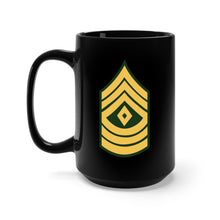Load image into Gallery viewer, Black Mug 15oz - Army - First Sergeant E-8 (1SG)