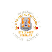 Load image into Gallery viewer, Kiss-Cut Vinyl Decals - Army - 44th Signal Bn w Opn Provide Comfort - Ettlingen GE X 300DPI