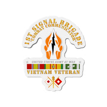 Load image into Gallery viewer, Die-Cut Magnets - Army - 1st Signal Bde DUI - Combat Communicator w VN SVC X 300