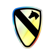 Load image into Gallery viewer, Holographic Die-cut Stickers - Army - 1st Cav SSI wo Txt