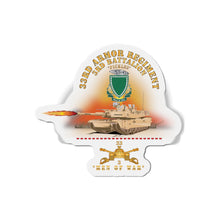 Load image into Gallery viewer, Die-Cut Magnets -SSI - Army - 3rd Bn 33rd Armor Branch w 33rd Armor PICKLES DUI - MEN OF WAR w Fire - Shirt X 30