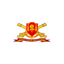 Load image into Gallery viewer, Kiss-Cut Vinyl Decals - Army - 29th Field Artillery w Br - Ribbon