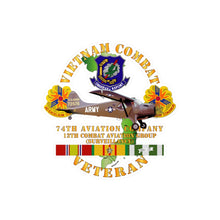 Load image into Gallery viewer, Kiss-Cut Vinyl Decals - Army - Vietnam Combat Vet - 74th Aviation Company - 12th Combat Aviation Group - VN SVC