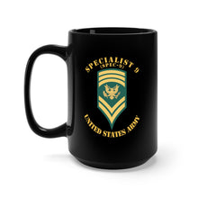 Load image into Gallery viewer, Black Mug 15oz - Army - Enlisted - SPEC 9 - Specialist 9 - Std X 300