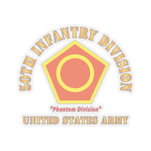Load image into Gallery viewer, Kiss-Cut Stickers - Army - SSI - 50th Infantry Division - Phantom Division - US Army Veteran X 300