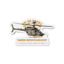 Load image into Gallery viewer, Die-Cut Magnets - Army - OH-58 Kiowa - Armed Reconnaissance