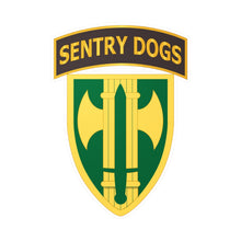 Load image into Gallery viewer, Kiss-Cut Vinyl Decals - Army - 18th MP Brigade - Sentry Dogs Tab wo Txt