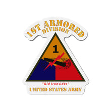 Load image into Gallery viewer, Die-Cut Magnets - Army - SSI - 1st Armored Division - Old Ironsides - US Army X 300