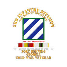 Load image into Gallery viewer, Kiss-Cut Vinyl Decals - Army - 3rd ID - Fort Benning GA w Cold War SVC