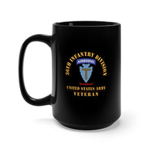 Load image into Gallery viewer, Black Mug 15oz - Army - SSI - 36th Infantry Division Airborne - Arrowhead - US Army Veteran X 300