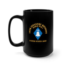 Load image into Gallery viewer, Black Mug 15oz - Army - SSI - 16th Infantry Division - WWI - US Army X 300