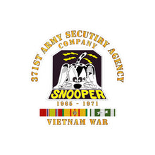 Load image into Gallery viewer, Kiss-Cut Vinyl Decals - Army - 371st ASA Company - 1965 - 1971 w VN SVC