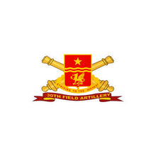 Load image into Gallery viewer, Kiss-Cut Vinyl Decals - Army - 30th Field Artillery w Br - Ribbon