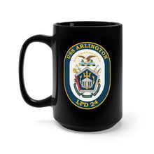 Load image into Gallery viewer, Black Mug 15oz - USS Arlington (LPD-24) wo Txt X 300