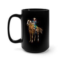 Load image into Gallery viewer, Black Mug 15oz - Cavalryman - Buffalo Soldier X 300