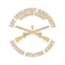 Load image into Gallery viewer, Kiss-Cut Stickers - Army - 1st Infantry Regiment Branch - Always First - US Army