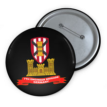 Load image into Gallery viewer, Custom Pin Buttons - 7th Engineer Brigade - 1969 - Germany - ENG Br - Ribbon X 300