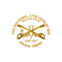 Load image into Gallery viewer, Kiss-Cut Vinyl Decals - Army - 7th Sqn 17th Cav Regt - Bravo Trp - Blackjack0
