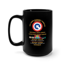 Load image into Gallery viewer, Black Mug 15oz - Army - 1st Corps Support Command (COSCOM) - US CENCOM - Desert Storm, Desert Shield Veteran X 300