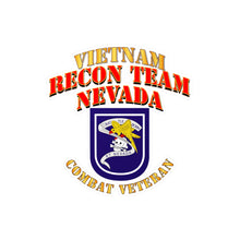 Load image into Gallery viewer, Kiss-Cut Vinyl Decals - RECON TEAM - Recon Team Nevada - Vietnam - Cbt Vet V1