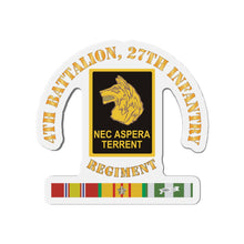 Load image into Gallery viewer, Die-Cut Magnets - Army - 4th Battalion, 27th Infantry w VN SVC X 300