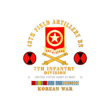 Load image into Gallery viewer, Kiss-Cut Vinyl Decals - Army - 48th Field Artillery Bn- 7th Inf Div - KOREA UN SVC