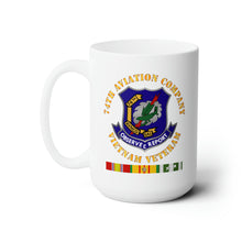 Load image into Gallery viewer, White Ceramic Mug 15oz - Army - 74th Aviation Company - Vietnam Veteran