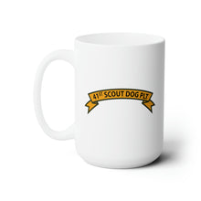Load image into Gallery viewer, White Ceramic Mug 15oz - Army - 41st Scout Dog Platoon wo Txt