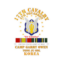 Load image into Gallery viewer, Kiss-Cut Vinyl Decals - Army - 5th Squadron 17th Cavalry - Air Cav - Camp Gary Owen Korea w KDSM SVC