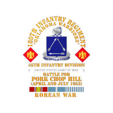 Load image into Gallery viewer, Kiss-Cut Vinyl Decals - Army - 180th Infantry Regiment - 45th ID - Battle Pork Chop Hill, Korean War X 300