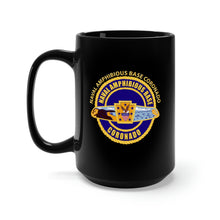 Load image into Gallery viewer, Black Mug 15oz - Navy - Naval Amphibious Base Coronado w Txt