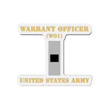 Load image into Gallery viewer, Die-Cut Magnets -SSI - Army - Warrant Officer - W01 - Flat X 300