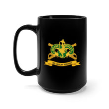 Load image into Gallery viewer, Black Mug 15oz - Army - 3rd Cavalry Regiment w Br - Ribbon