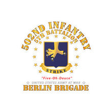 Load image into Gallery viewer, Kiss-Cut Vinyl Decals - Army - 5th Battalion 502nd Infantry - Berlin Brigade X 300