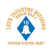 Load image into Gallery viewer, Kiss - Cut Stickers - Army - SSI - 16th Infantry Division - WWI - US Army X 300