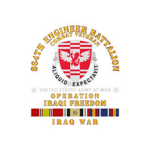 Load image into Gallery viewer, Kiss-Cut Vinyl Decals - Army - 864th Eng Bn - Iraqi Freedom Veteran w IRAQ SVC