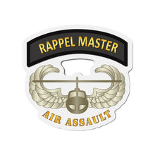Load image into Gallery viewer, Die-Cut Magnets - Army - Rappel Master Tab w Air Assault Badge