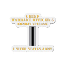 Load image into Gallery viewer, Die-Cut Magnets -SSI - Army - Chief Warrant Officer 5 - CW05 - Combat Veteran - Flat - X 300