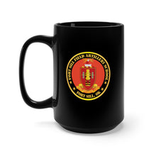 Load image into Gallery viewer, Black Mug 15oz - Army - Fort Sill Field Artillery School, COA Fort Sill, OK X 300