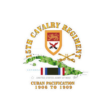 Load image into Gallery viewer, Kiss-Cut Vinyl Decals - Army - 15th Cavalry Regiment - Cuban Pacification w CUBA SVC