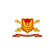 Load image into Gallery viewer, Kiss-Cut Vinyl Decals - Army - 39th Field Artillery w Br - Ribbon