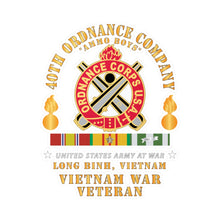 Load image into Gallery viewer, Kiss-Cut Vinyl Decals - 40th Ordnance Company - ORD Emblem - Ammo Boys - Long Binh, Vietnam Vet w VN SVC X 300